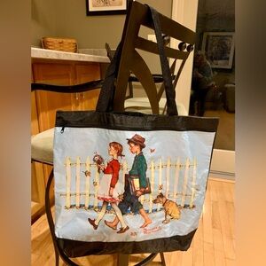 Norman Rockwell Illustrated Tote Bag